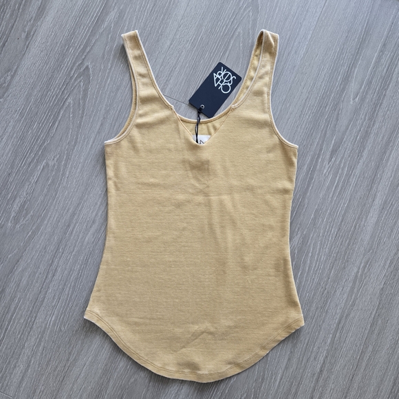 CHASER Women's Tan Sleeveless Top Size S - Picture 3 of 4